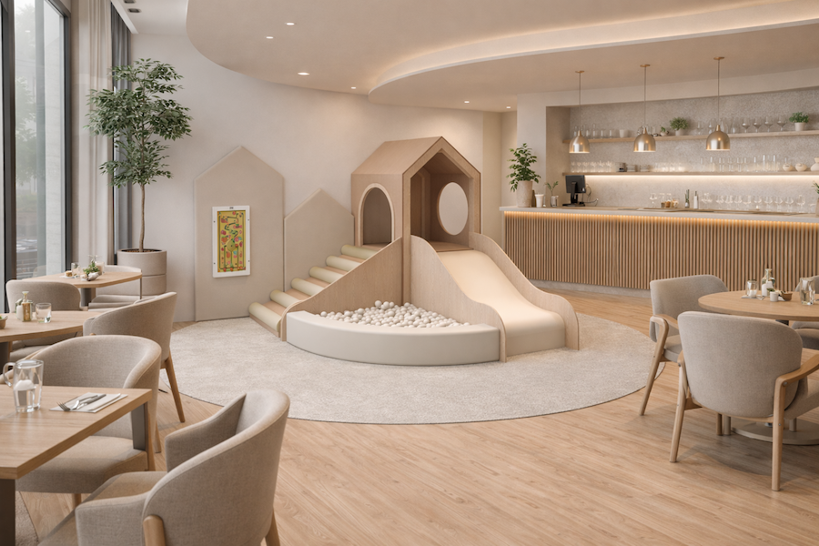WoodPlay Nest M — Creme — Café