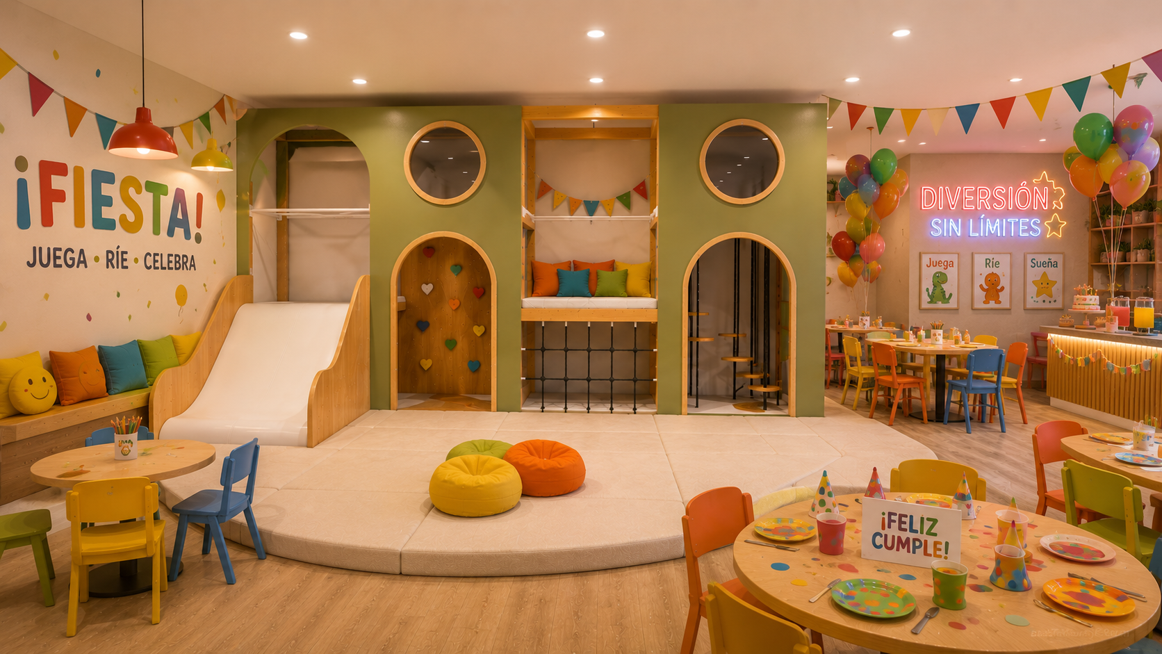 WoodPlay Tower M — Vibrante — Festas
