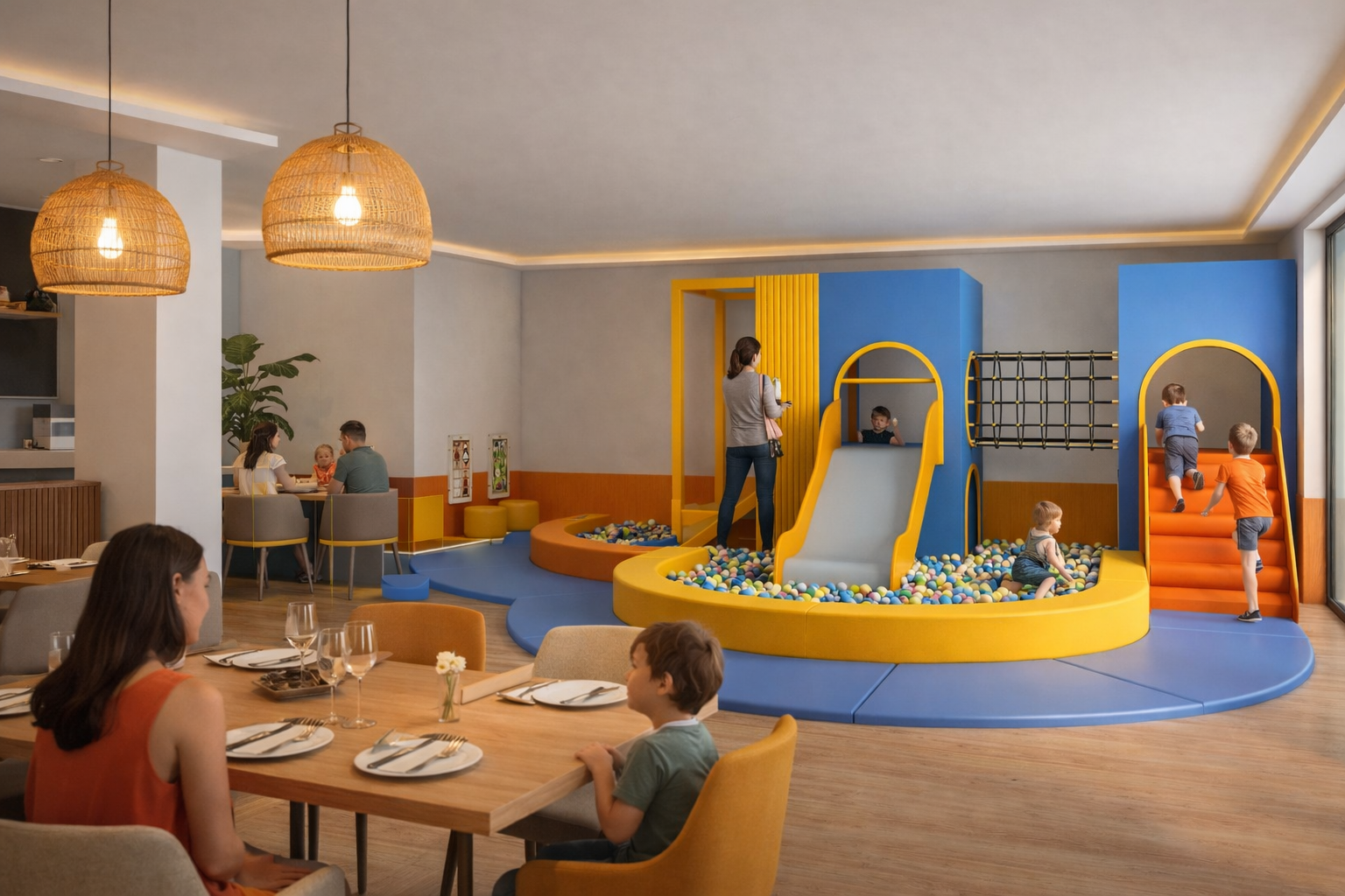 WoodPlay Tower M — Vibrante — Restaurante