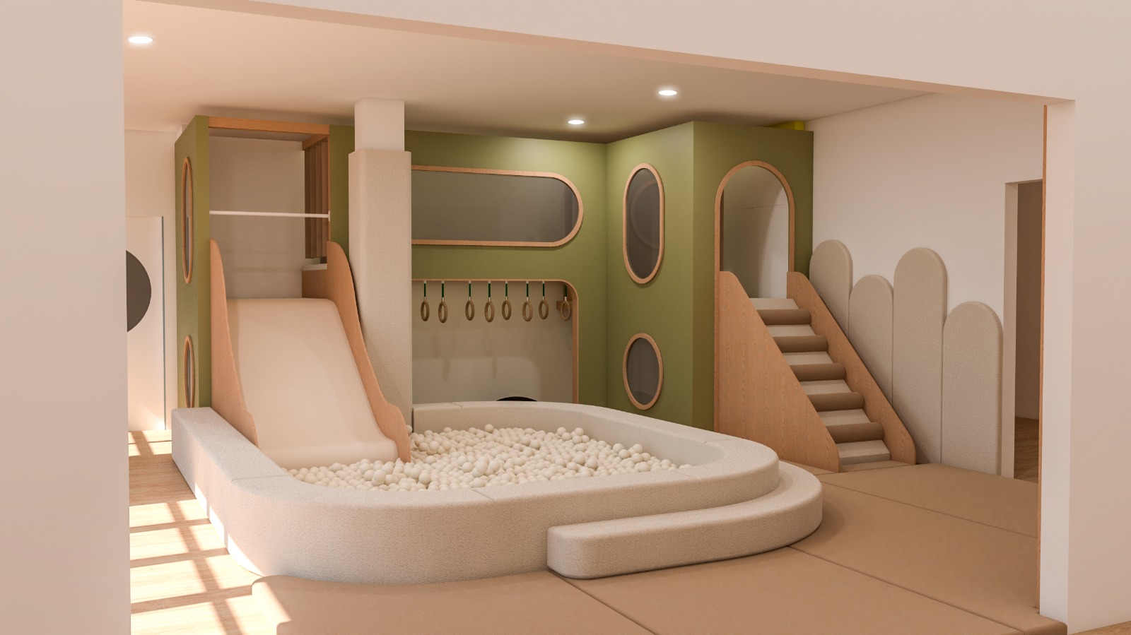 WoodPlay Village Organic | Indoor Playground for Clinics, Hotels & Premium Kids Clubs